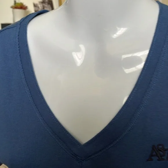 American Eagle Outfitters Fitted Blue Short Sleeve Tee - Picture 3 of 7
